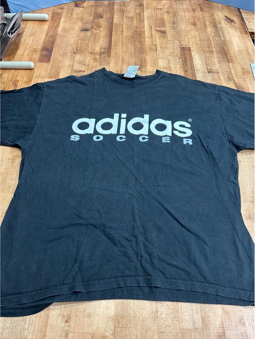 Vintage adidas Soccer Black T-Shirt Size XL Made in USA